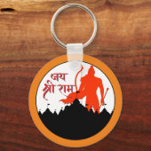 Jai Shree Ram Pran Pratishtha Sleutelhanger (Voorkant)