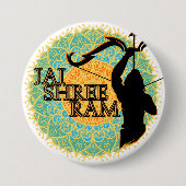 Jai Shree Ram Ronde Button 7,6 Cm (Voorkant)