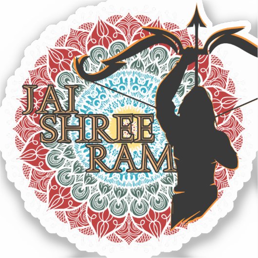 Jai Shree Ram Sticker (Voorkant)