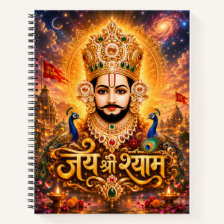 Jai Shri Khatu Shyam Ji Devotionele Kunst Notitieboek