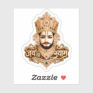 Jai Shri Khatu Shyam Ji Devotionele Kunst Sticker