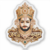 Jai Shri Khatu Shyam Ji Devotionele Kunst Sticker (Voorkant)