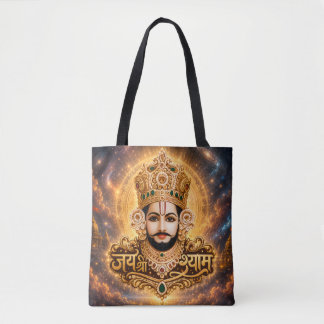 Jai Shri Khatu Shyam Ji Devotionele Kunst Tote Bag