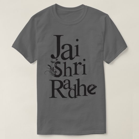 Jai Shri Radhey-ontwerp T-shirt (Design voorkant)