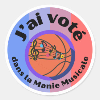 J'ai voté! Generic Manie Musicale sticker