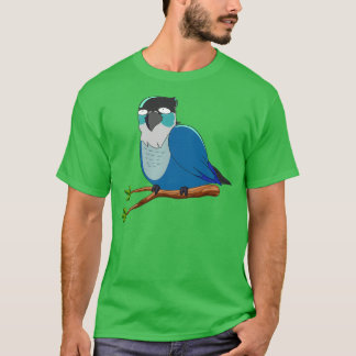 Jaiden animaties schattige grappige ogen vogel op  t-shirt