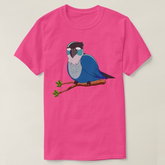 Jaiden animaties schattige grappige ogen vogel op t-shirt (Design voorkant)