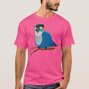 Jaiden animaties schattige grappige ogen vogel op t-shirt