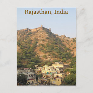 Jaigarh Fort (Victorie Fort) nabij Jaipur, India Briefkaart