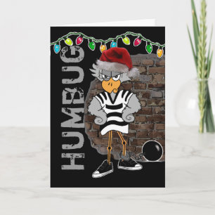 Jail Bird Christmas Kaart