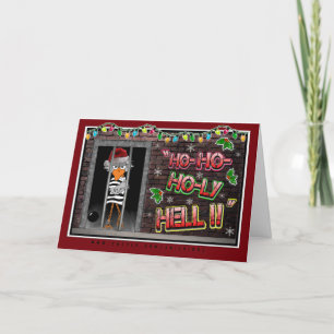 Jail Bird Christmas Kaart