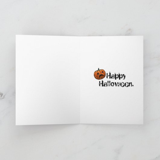 Jail Bird Ghost Halloween Kaart (Binnen)