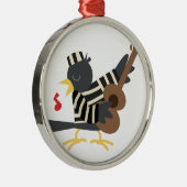 Jail Bird Metalen Ornament (Rechts)