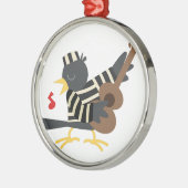 Jail Bird Metalen Ornament (Links)