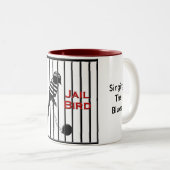 Jail Bird Tweekleurige Koffiemok (Voorkant rechts)