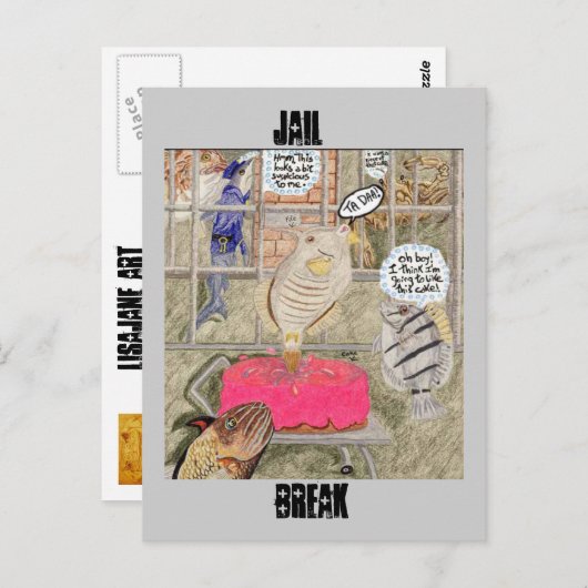 Jail Break Briefkaart (Voorkant / Achterkant)