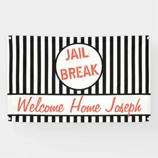 Jail Break - Welkom thuis Spandoek (Horizontaal)