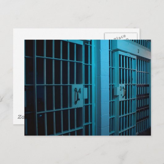 JAIL CELL BRIEFKAART (Voorkant / Achterkant)