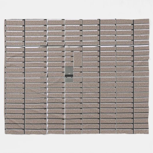 JAIL CELL FLEECE DEKEN (Voorkant (Horizontaal))