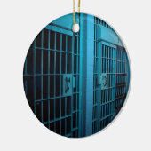 JAIL CELL KERAMISCH ORNAMENT (Links)