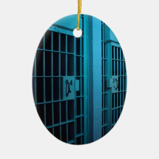 JAIL CELL KERAMISCH ORNAMENT (Voorkant)