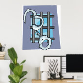 Jail Handboffs Poster (Thuiskantoor)