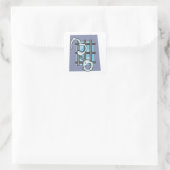 Jail Handboffs Vierkante Sticker (Tas)