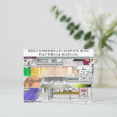 JAIL MAZE: IETS OM JE BUSY TE HOUDEN! PLA... BRIEFKAART (Staand voorkant)