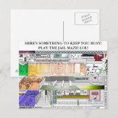 JAIL MAZE: IETS OM JE BUSY TE HOUDEN! PLA... BRIEFKAART (Voorkant / Achterkant)