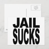 Jail Sucks Briefkaart (Voorkant / Achterkant)