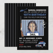 Jail Thleed Escape Room, Birthday Party Kaart (Voorkant / Achterkant)