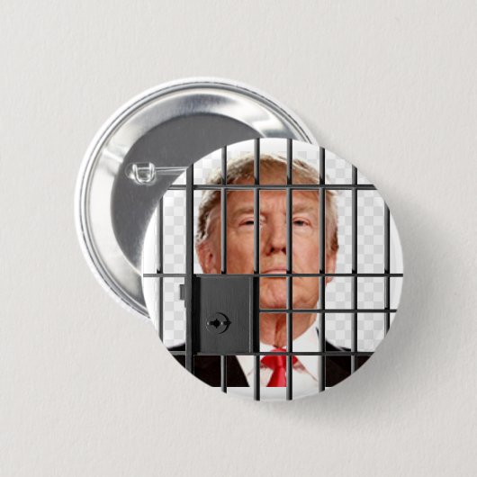 Jail Trump Ronde Button 5,7 Cm (Voorkant /achterkant)