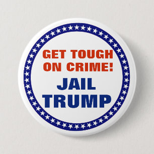 Jail Trump Ronde Button 7,6 Cm
