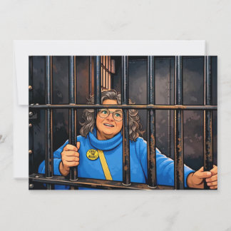 Jailbird 5 x 7 Flat Card Feestdagenkaart