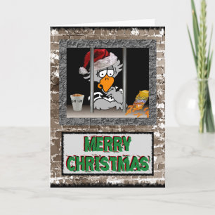 Jailbird Christmas Feestdagen Kaart