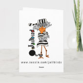 Jailbird Greeting Card Kaart (Achterkant)