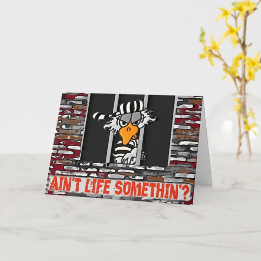 Jailbird-kaart Kaart (Gele Bloem)