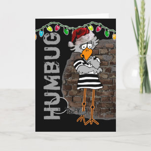 Jailbird kerstkaart feestdagen kaart