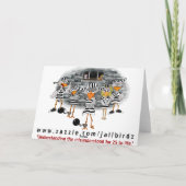 Jailbird Kerstkaart: Jailbirdz Feestdagen Kaart (Achterkant)