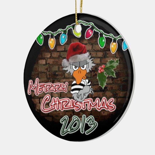 Jailbird Kerstversiering Keramisch Ornament (Links)
