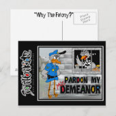 Jailbird Postcard Briefkaart (Voorkant / Achterkant)