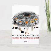 Jailbird-Valentijn Feestdagen Kaart (Achterkant)