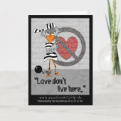 Jailbird-Valentijn Feestdagen Kaart (Voorkant)