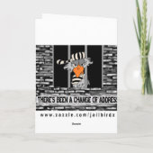 Jailbird Verjaardag Kaart (Achterkant)