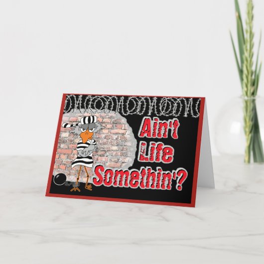 Jailbird-wenskaart Kaart (Voorkant)