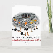 Jailbird-Wenskaart Kaart (Achterkant)