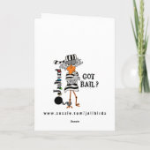 Jailbird-Wenskaart Kaart (Achterkant)