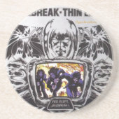 Jailbreak Thin Lizzy HippieRockRoots Zandsteen Onderzetter (Voorkant)