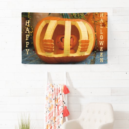 Jailed Pumpkin Halloween Spandoek (Insitu)