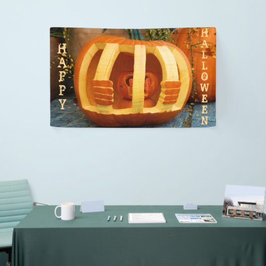 Jailed Pumpkin Halloween Spandoek (Beurs)